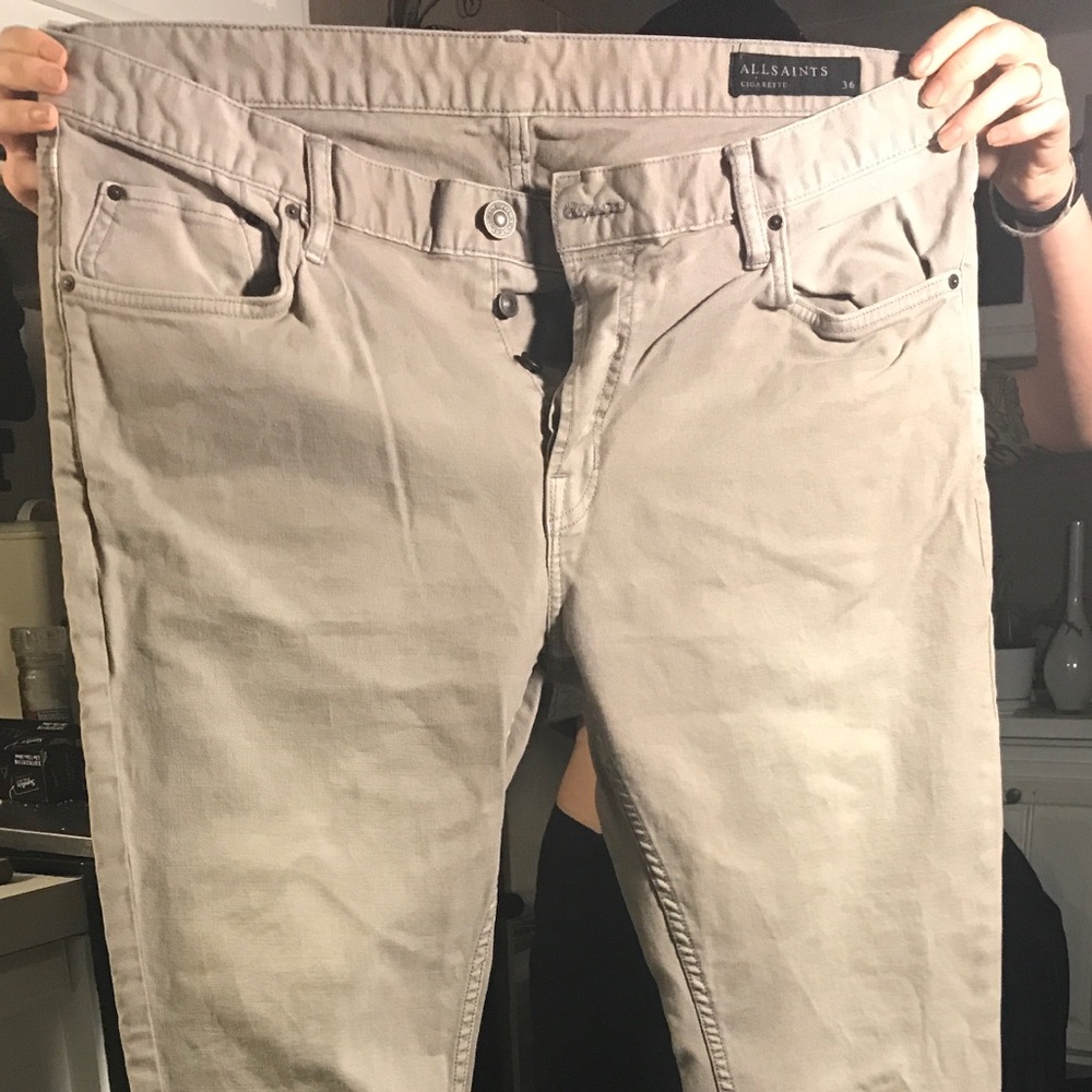 Men’s All Saints cigarette skinny jeans